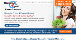 Desktop Screenshot of melbournemetrorefrigeration.com.au